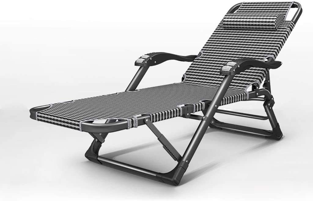 Chaise longue extérieur inclinable grand confort pour balcon et piscine