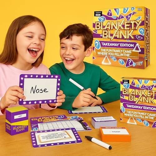 rightclick TV Game Show Board Game – Family Party Games with Quiz, Buzzer & Challenge Rounds – Classic Show-Inspired Fun for Kids, Board Games For Teens & Adults (Blankety Blank) - Image 6