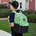 JINX Minecraft Scatter Creeper Kids School Backpack, Green, 16