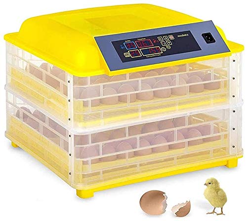 SYue Egg Incubator Automatic Turning,96 Eggs Hatcher Temperature Humidity Control for Duck Goose Birds Chicken Easy to Observe