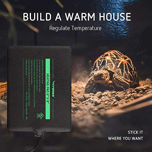 Vivosun Reptile Heating Pad 8X12 Inch Under Tank Terrarium Heating Mat Waterproof For Turtles, Lizards, Frogs, And Other Reptiles #TOP5