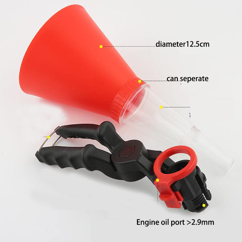 Gasoline Engine Oil Filling Funnel for Automobile Engine Refueling Tools