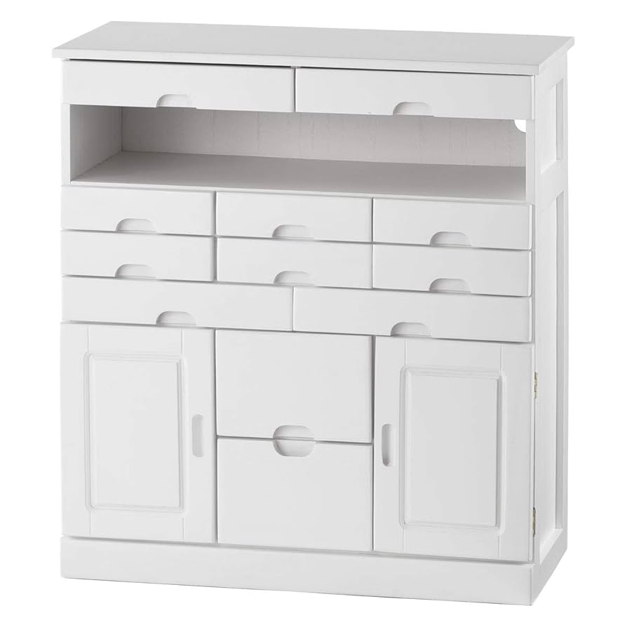 Amazon.co.jp: ぼん家具 サイドボード キャビネット キャスター