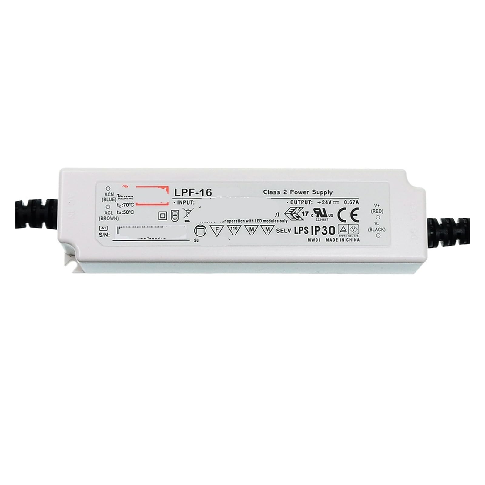 Alimentation LED LPF-16 36V DC pour éclairage intérieur