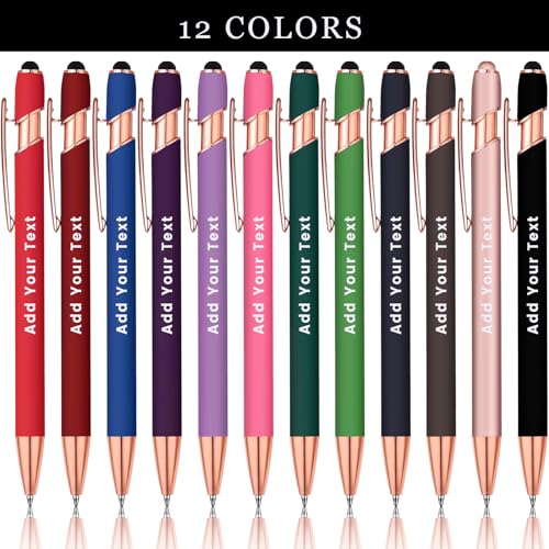 KoelntDIY-Personalized-Pens-Custom-Ballpoint-Pen-with-Stylus-Tip-Customized-Engraved-Metal-Pen-with-Name-Text-Logo-for-Business-Writing-Graduation-Journaling-Signature-12-Colors