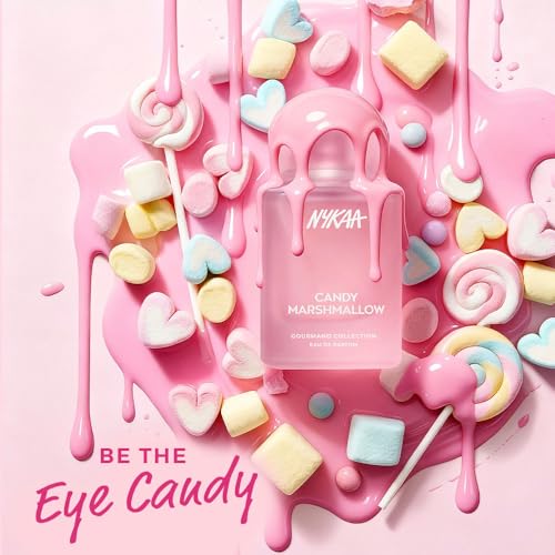 Image of Nykaa Candy Marshmallow EDP 50ml | Dessert-Inspired Perfume for Women | Marshmallow & Vanilla Sweet Fragrance | Long-Lasting Daily Wear Perfume | Best Gourmand Scent | Best Gift for Her