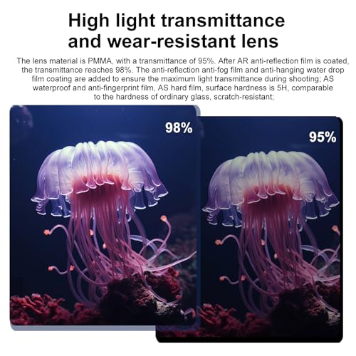 Image of for Insta360 50M /164FT Invisible Diving Case for X4 Air, YicDofu Underwater Protective Housing Shell with 98% High Light Transmittance, PMMA Material, PC Construction, Camera Accessories