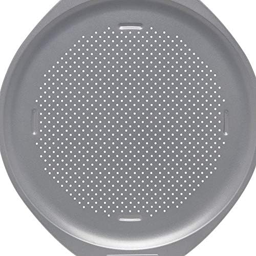 Pemberly Row Nonstick Pizza Pan in Light Gray