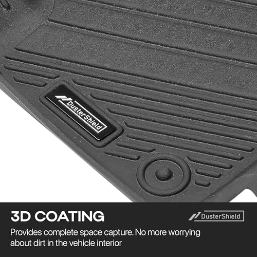 Compatible with Nissan Rogue 2024 2025 – Custom Fit Floor Mats, 2-Row All-Weather TPE Car Mats Full Set – Waterproof, Odorless, Non-Slip, Easy to Clean, Durable Automotive Liners