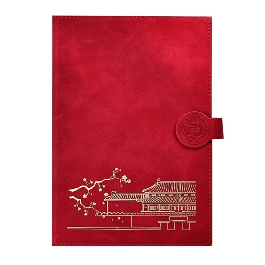 POCHY Bußgeld Notizbücher B5-notizbuch, Leder, Hardcover, Mit Lesezeichen, Notizblock Für Studenten, Büro, Business, Schule, Besprechungsnotizen tragbar