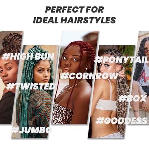 Dcbaboo Blonde Hair Extensions for Braiding Jumbo Braiding Hair Extension 5packs 24inch Synthetic Hair Kanekalon Ombre Braids Extensions Hair Afro Crochet Twist Box Braids 500g - Image 4