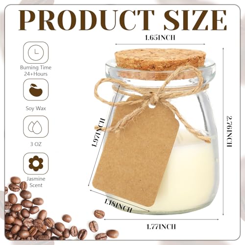 MTLEE 50 Pcs Espresso Martini Birthday Party Favors Coffee Jar Candles Bridal Shower Party Favor Gifts for Guests Jar Candles Cards for Girls Wedding Engagement Favors Home Supply Decor by MTLEE - Used condition - Image 6