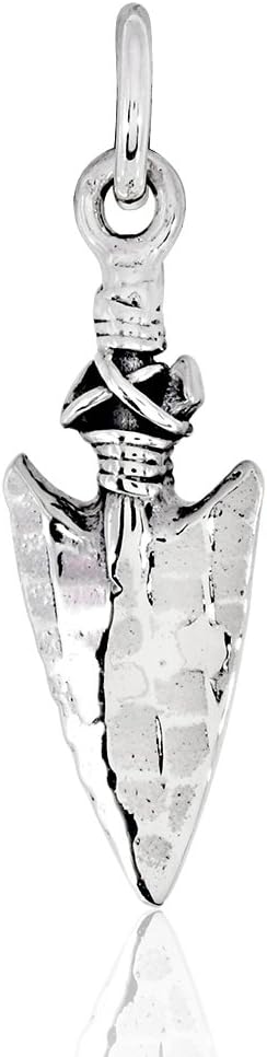 WithLoveSilver 925 Sterling Silver Celtic Archer Rock And ArrowHead Pendant