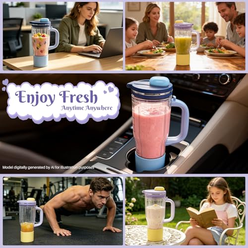 Image of 26oz Replacement Travel Tumbler for Ninja BlendBOSS DB301 DB351 Blender
