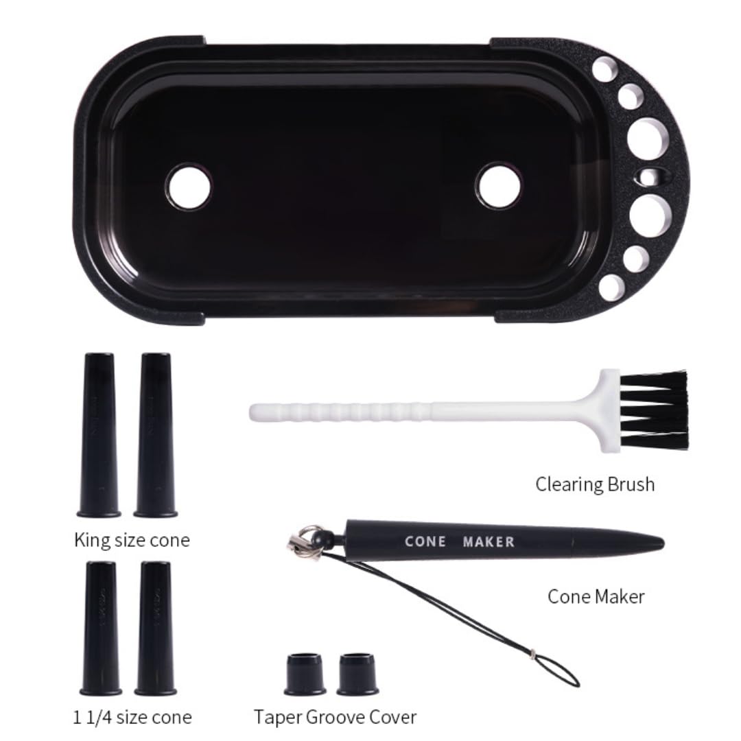 Bandeja Rodante Plegable Con Soporte, Cepillo De Limpieza, Soportes Para Conos Tamaño King Y Estándar, Y Tapones, Ideal Para Viajes Y Uso Doméstico