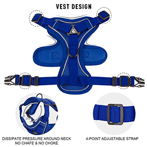 Dog Harness and Leash Set - Mesh Dog Vest Harness Breathable - Reflective Puppy Harness No Pull No Choke for Small… - Image 4