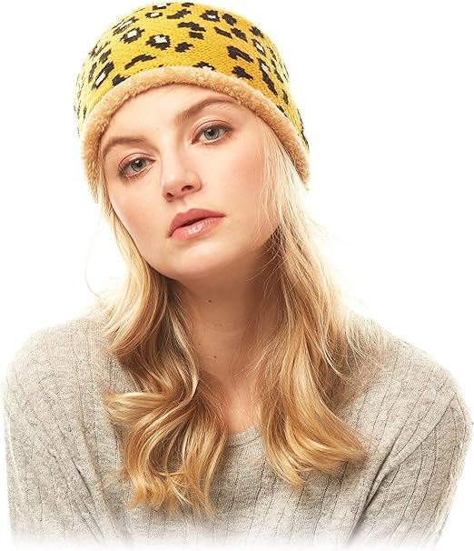 devil Wide Headbands for Women, Boho Bandeau Head Bands, Workout Head Wraps, Stretch No Slip Hair Wraps (Yellow)-picture-20