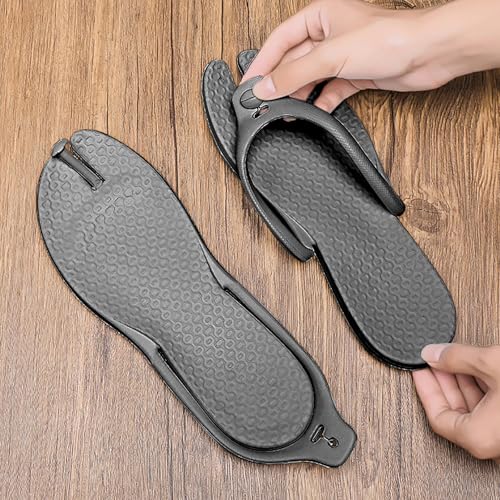 Foldable Flip-Flop Travel Slippers Shower Shoes Slides Summer Camp Sandals Soft Comfy Non-Slip Quick Dry House Bathroom Gym Spa Pool Sandals Beach3