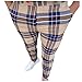 Briskorry Herren Chino Hose Karierte Stoffhose Lange Regular Fit Stretch Hose Karo-Muster Herrenhose Baumwollhose Männerhose Freizeithose für Männer