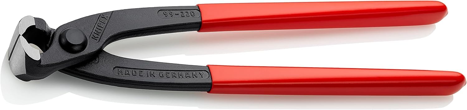 KNIPEX Concreters' Nipper (Concreter's Nippers or Fixer's Nippers) with Plastic Coating 220 mm, 99 01 220