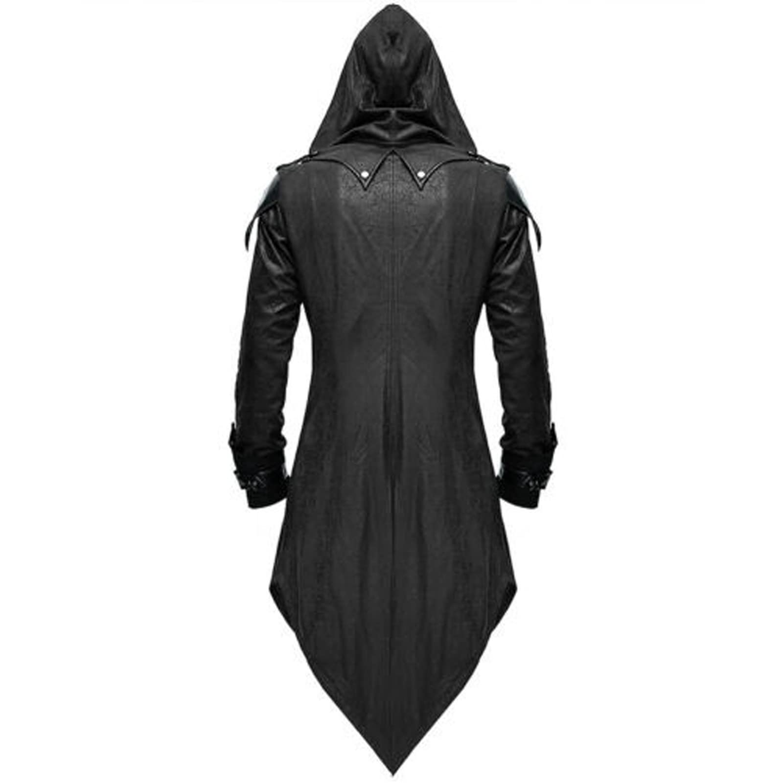 Giacca da frac da uomo uniforme con cappuccio da festa Outwear Cappotto a m