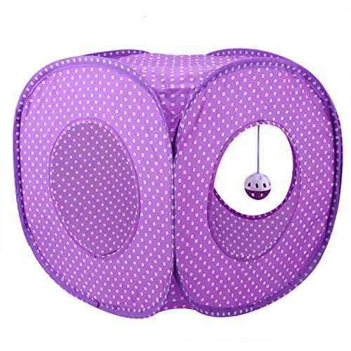 Oxford Pano Túnel de Gato Leopardo, Brinquedo de Gato, Cama Dobrável Interativa para Gatos de Túnel