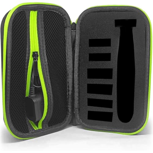 LinMei Capa rígida compatível com aparador Philips Norelco OneBlade, organizador de viagem, para barbeador elétrico QP2520, QP2530, QP2620, QP2630