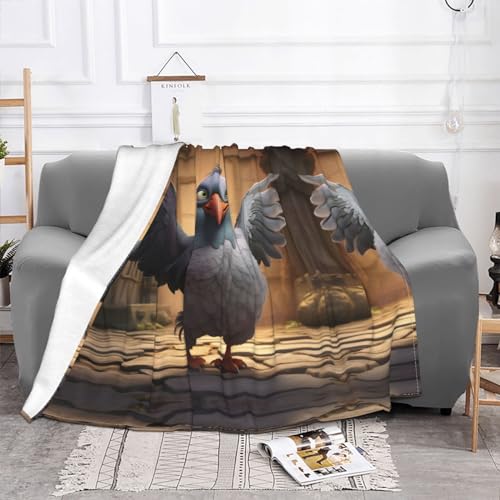 Couverture flanelle pigeon plaid doux pour canapé lit et voyage - 3