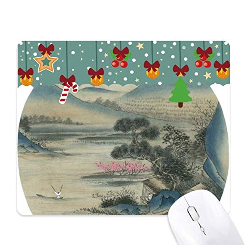 Tapis de souris bateau de pêche chinois antidérapant pour PC