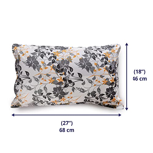Image of Wakefit 100% Cotton Pillow Cover Set of 2 | 144 TC Soft & Breathable Pillow Cases | Standard Size 18 x 27 Inch | Skin Friendly, Durable Stitching & Gentle Machine Washable | Autumn Sunset