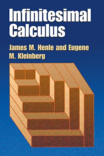 Infinitesimal Calculus (Dover Books on Mathematics)