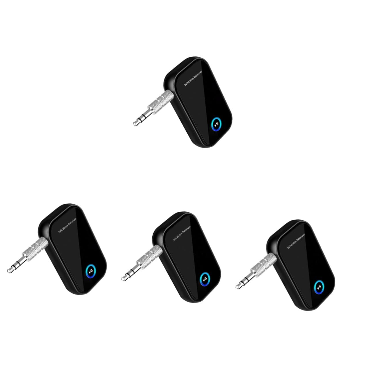 Uonlytech 4pièces Récepteur Audio sans Fil Adaptateur Car Audio Transmetteur -and-Play Bruit Et Autonomie Énergétique Compatible avec Smartphone Et Enceintes De Portée