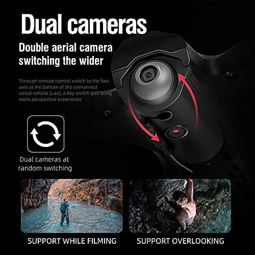 Gps-Drohne, Faltbare Gps-Drohne Mit 4K-Uhd-Kamera Für Erwachsene, Dual-Kameras, Quadcopter Mit 110° Weitwinkel… – Bild 3