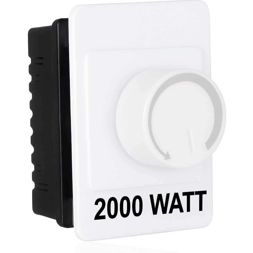 SEER Cooler Regulator Dimmer Speed Control, White,Full to Zero Rotation, Compatible with All Type Coolers (2000 watt)-image-42