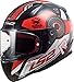 Produktbild LS2 Integralhelm Motorrad Rapid Stratus, schwarz rot grau, L