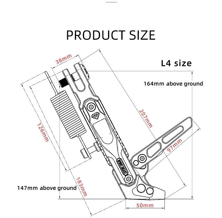 Support de moto réglable bleu L5 B pour vos arrêts en ville