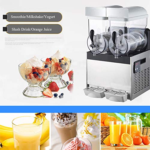 RSTJ-Sjef 700W Kommerzielle Slushie-Maschine, 110V / 220V 15Lx2 Doppeltank Slushy-Maschine Gefriergetränkehersteller Für… – Bild 3