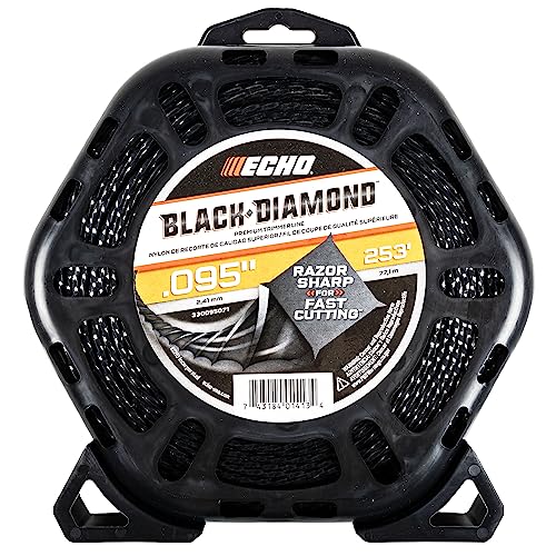 Echo 330095071 Black Diamond 1 Lb 253' Donut .095' Gauge Twisted String Trimmer