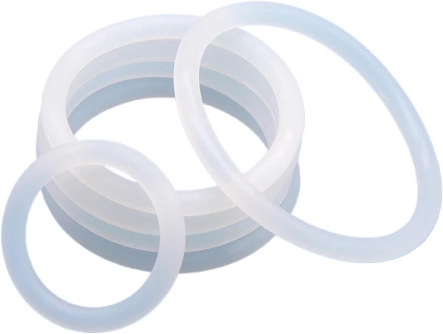 4mm White Rubber Seal Rings OD 5-100mm Grade Silicone O-Ring(OD 9mm)