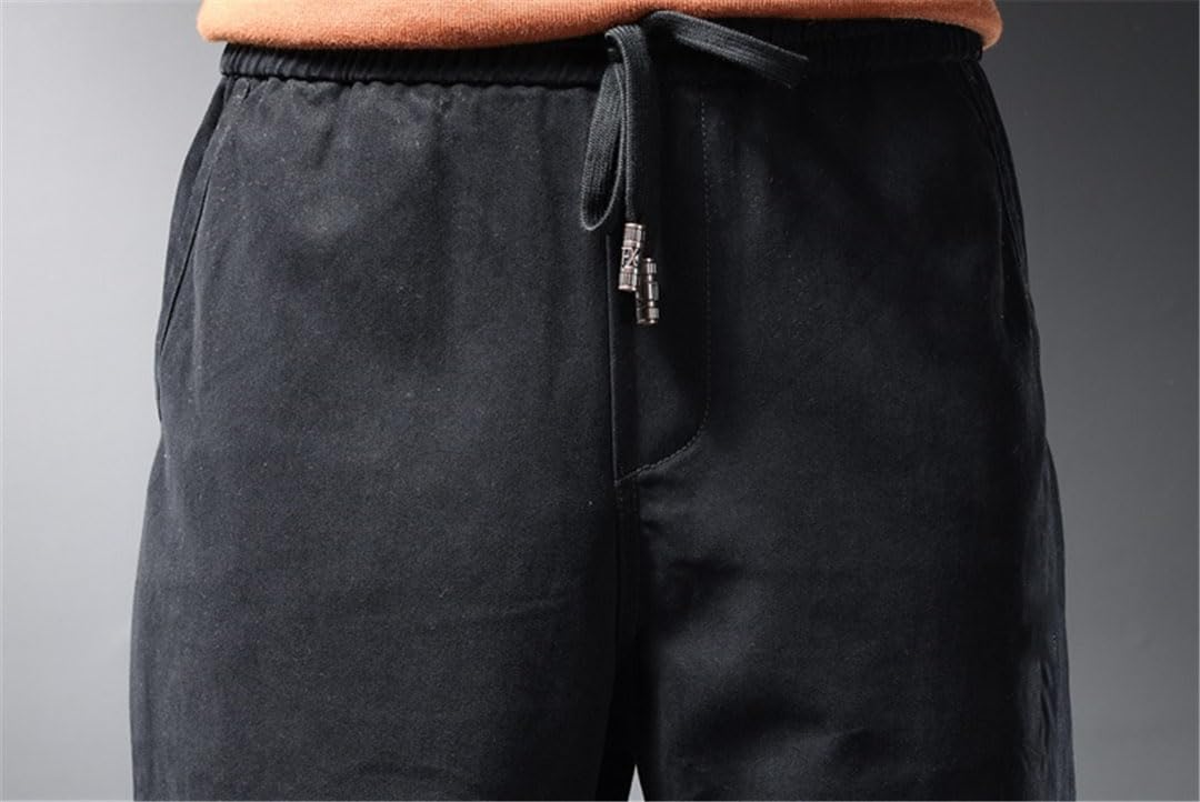 Vogrtcc Pantalones Pitillo Casuales para Hombre Pantalones Holgados con Cordón En La Cintura Elástica