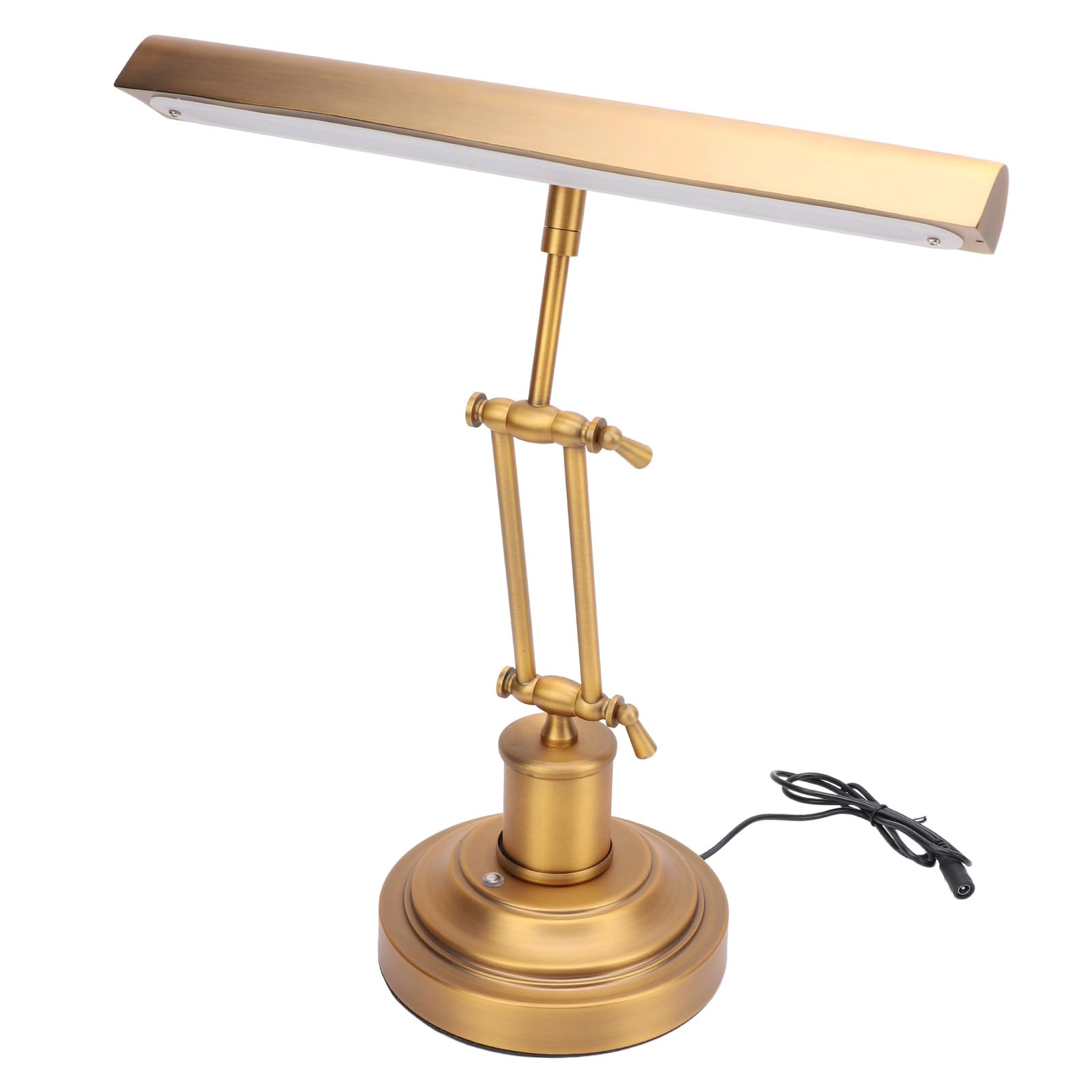 Jectse Luz de Piano para Pianos de/verticales y Digitales, Luz LED de 12 W para Atril con 3 Modos de Color, Atenuación Táctil de 3000 K-6000 K, Lámpara de Escritorio Ajustable (Enchufe