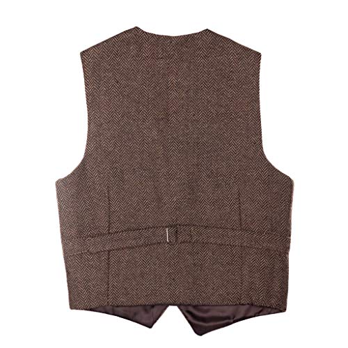 Image of Born to Love Vest for Baby Toddler Kids Ring Bearer Pageboy Formal Herringbone Outfit