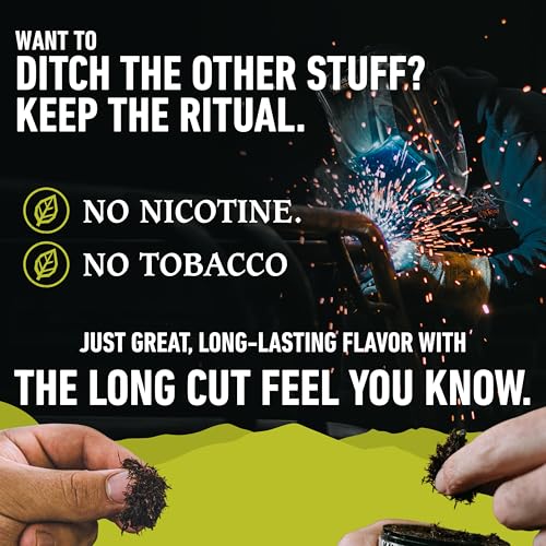 Image of Smokey Mountain Herbal Long Cut - Citrus - 10 Can Box - Tobacco Free and Nicotine Free Snuff
