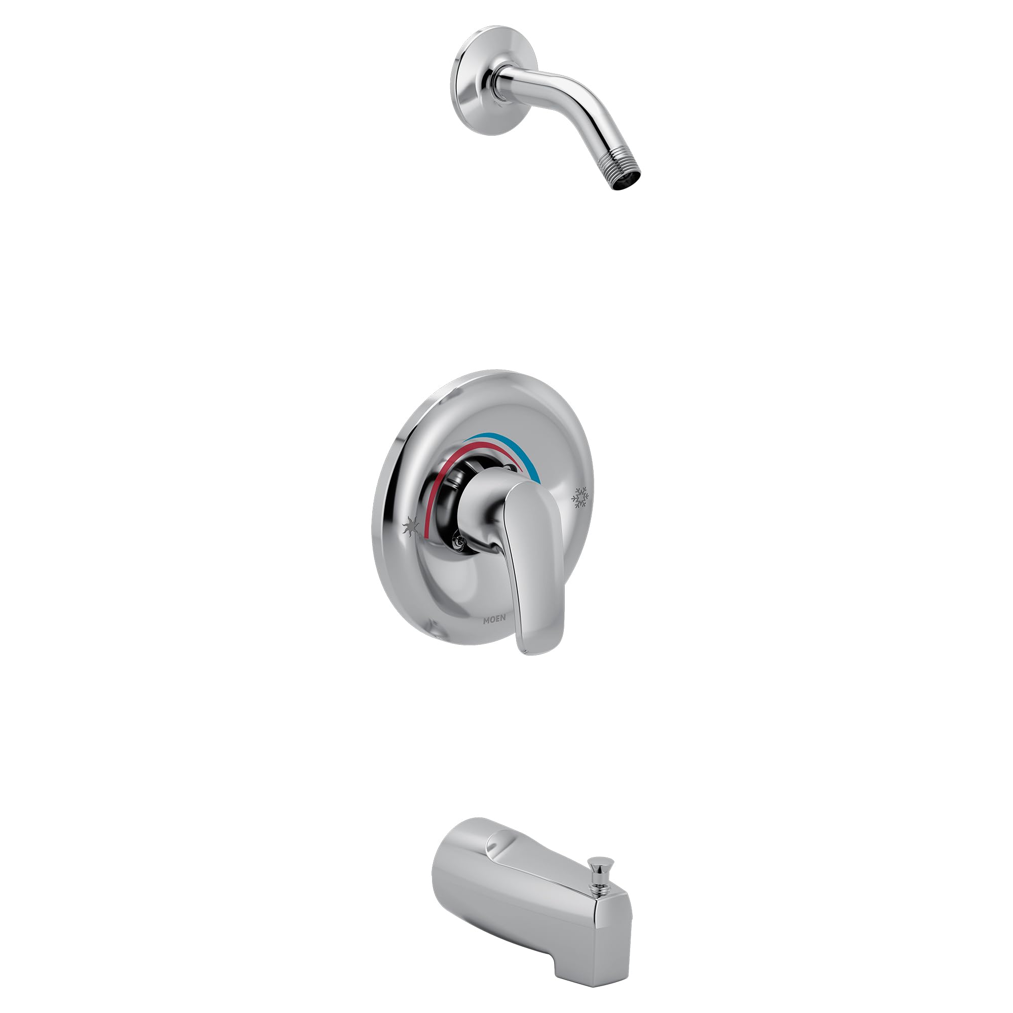Garniture de douche Moen Chateau TL5183NH chrome avec bec baignoire et bras