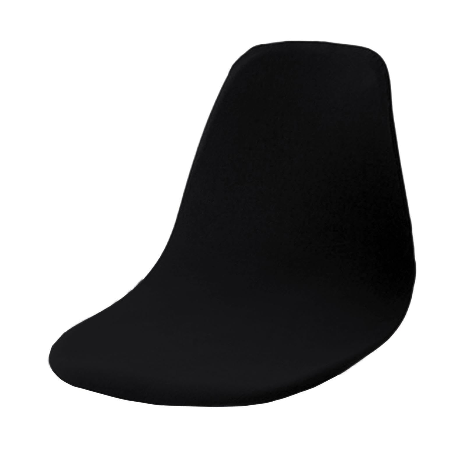 mophrati Removable Soft Seat Cover Washable Slipcover For Shell Chair Comfort Stylish Non Slip Fabric Enhances Any Chair Slipcovers Mid Century Modern Seat, black