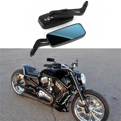Espejo retrovisor de motocicleta con acabado premium para Bobber custom 4
