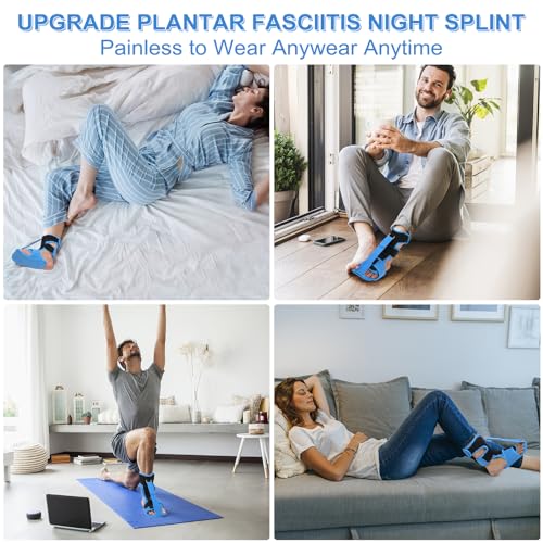 Snusim Plantar Fasciitis Night Splint - Upgraded Plantar Fasciitis Relief Braces For Women Men Day Night - Ankle Brace Arch Support Achilles Tendonitis Relief Foot Drop Heel Pain Relief thumb #4
