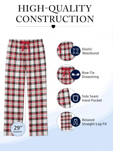 Image of Ashford & Brooks Women's Super Soft Flannel Plaid Pajama Sleep Pants