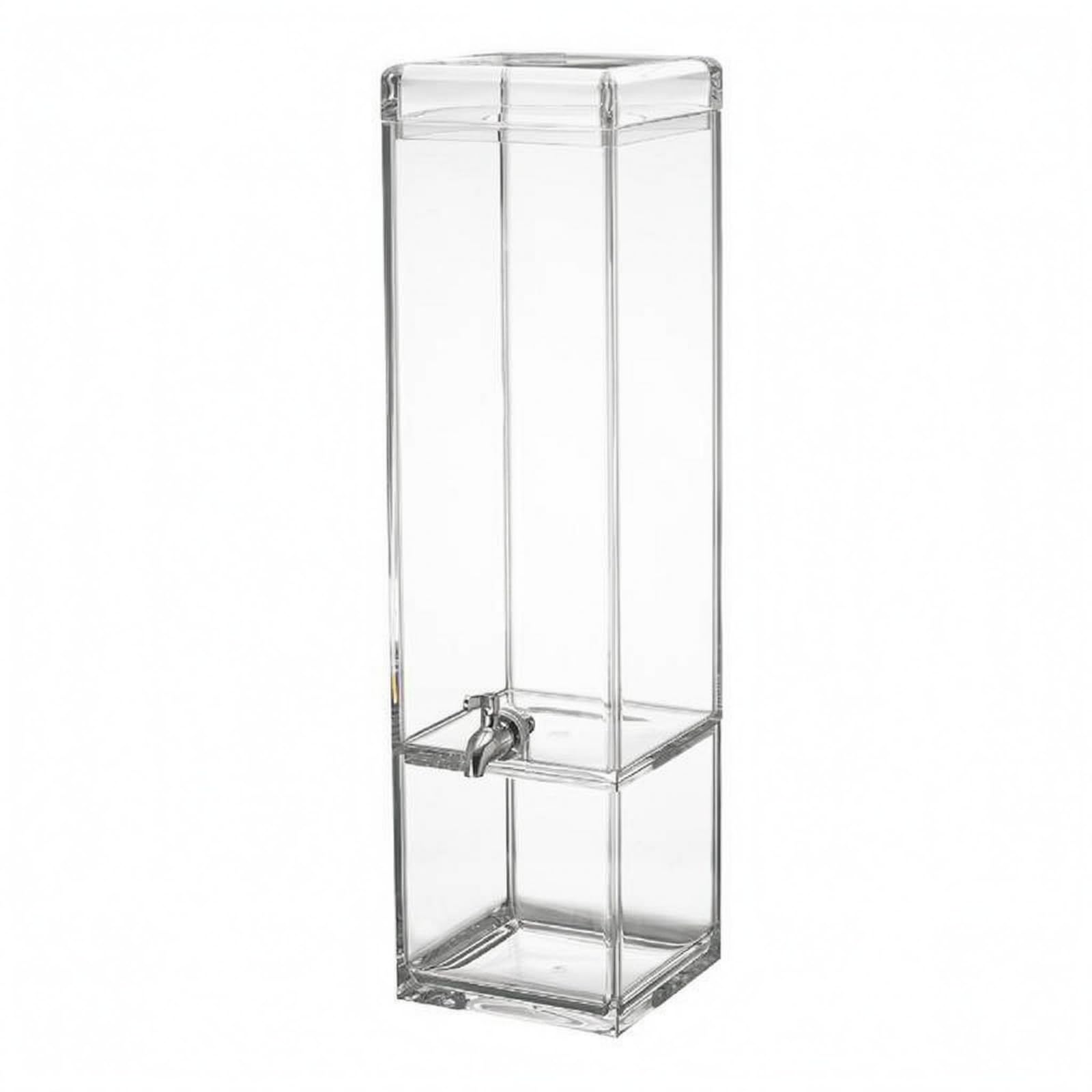 Contenitore Bevande con Rubinetto Plastica PC Caraffa Dispenser Trasparente Alimentare Distributore con Rubinetto, Dispenser Di Bevande Cilindrico GZ1006-12000, 12L, H68xD18.7cm