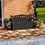 Patiowell 70 Gallon Plastic Storage Bench, Water-Resistant Deck Box for Patio Furniture, Garden Tools, Pool Storage and Outdoor Cushions, Black